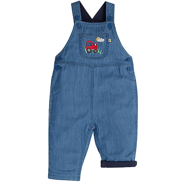 frugi Latzhose HOPSCOTCH - TRACTOR in blau