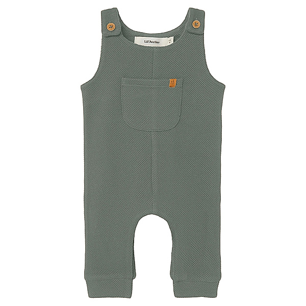 Lil' Atelier Latzhose NBMTALIO SWEAT in agave green
