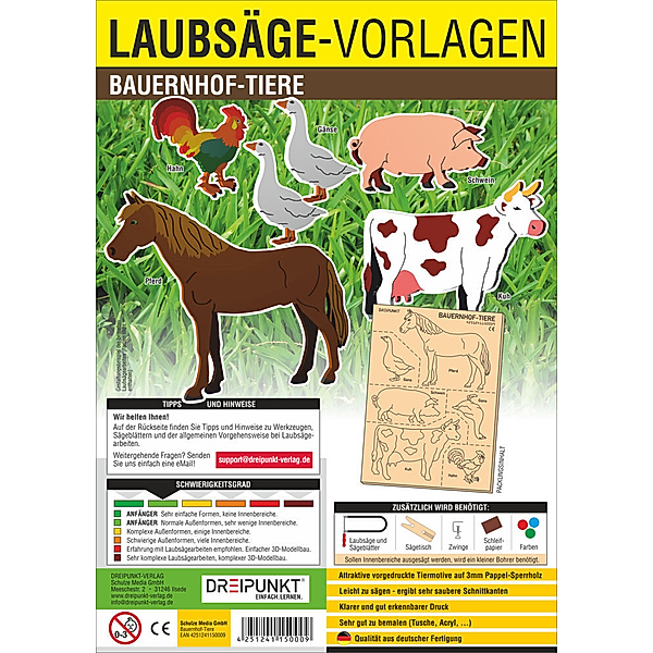 Laubsäge-Vorlagen / Laubsäge-Vorlagen Bauernhof-Tiere