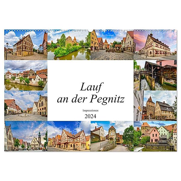 Lauf an der Pegnitz Impressionen (Wandkalender 2024 DIN A2 quer), CALVENDO Monatskalender, Dirk Meutzner