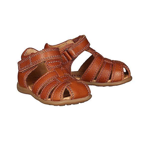 bisgaard Lauflern-Sandalen MINI mit Zehenschutz in cognac