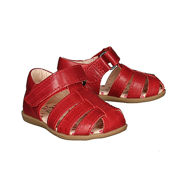 Anna und Paul® Lauflern-Sandalen PAULI mit Klett in rot