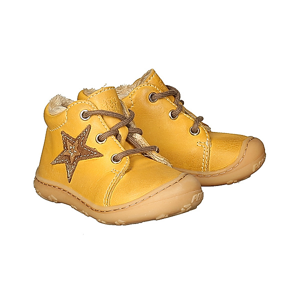 PEPINO Lauflern-Schuhe ROMMI – CRISTALLINO gefüttert in gelb