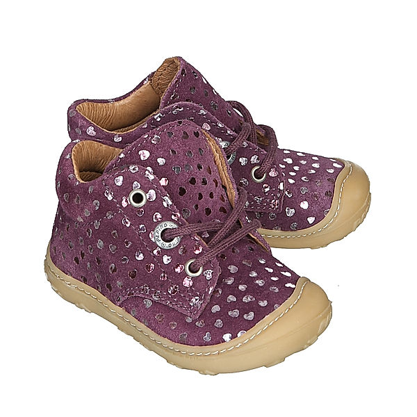 PEPINO Lauflernschuhe DOTS in merlot