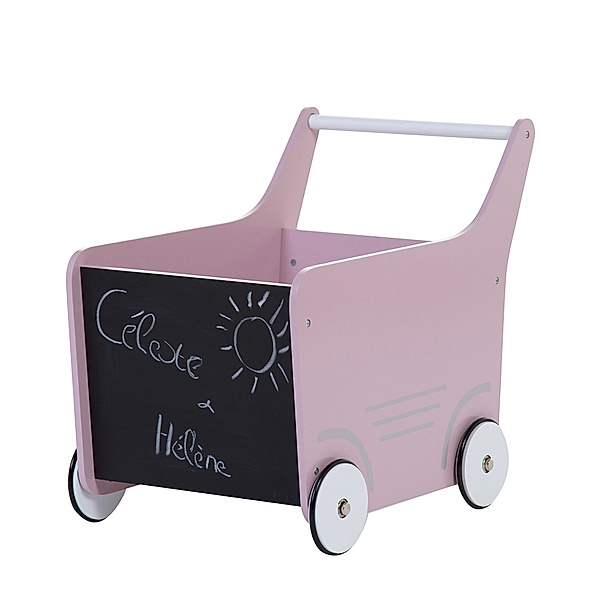 Childhome Lauflernwagen WOODY in rosa