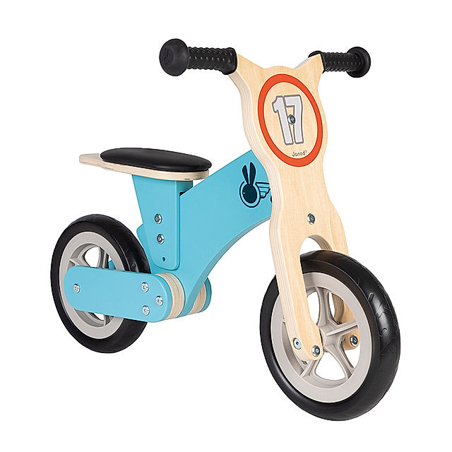 Laufrad MOTORRAD aus Holz in blau kaufen | tausendkind.de