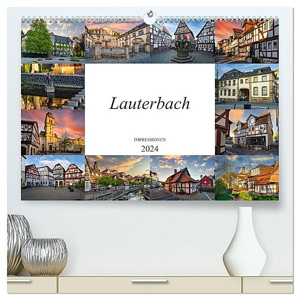 Lauterbach Impressionen (hochwertiger Premium Wandkalender 2024 DIN A2 quer), Kunstdruck in Hochglanz, Dirk Meutzner