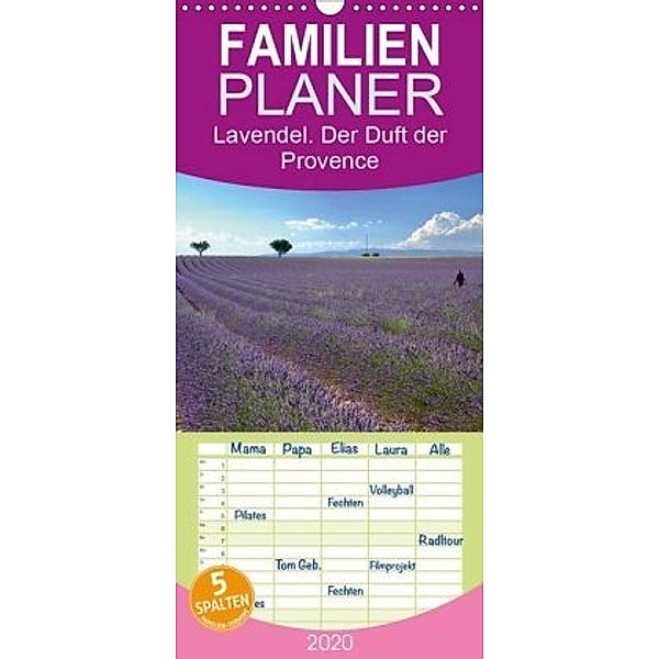 Lavendel. Der Duft der Provence - Familienplaner hoch (Wandkalender 2020 , 21 cm x 45 cm, hoch), Reinhard Werner