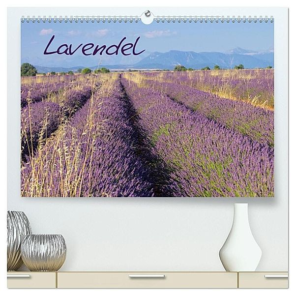 Lavendel (hochwertiger Premium Wandkalender 2024 DIN A2 quer), Kunstdruck in Hochglanz, LianeM