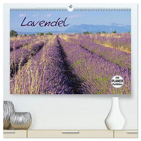Lavendel (hochwertiger Premium Wandkalender 2024 DIN A2 quer), Kunstdruck in Hochglanz, LianeM