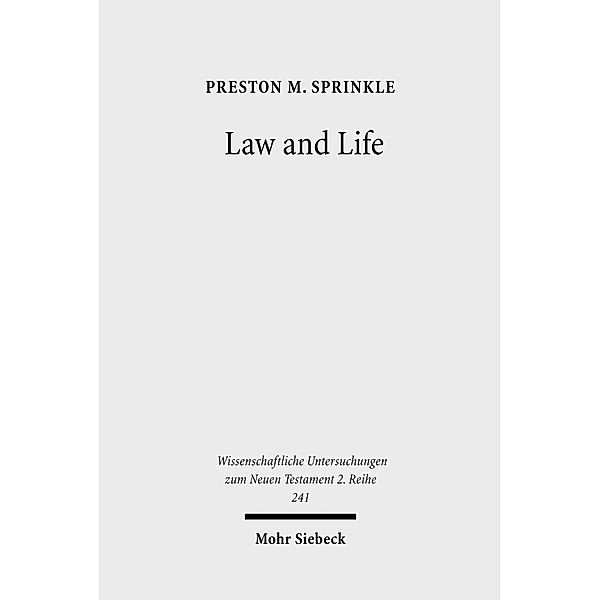 Law and Life, Preston M. Sprinkle