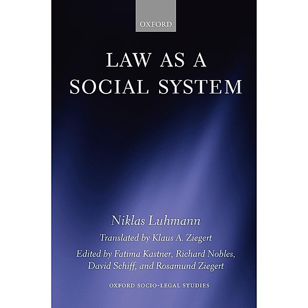 Law as a Social System, Niklas Luhmann