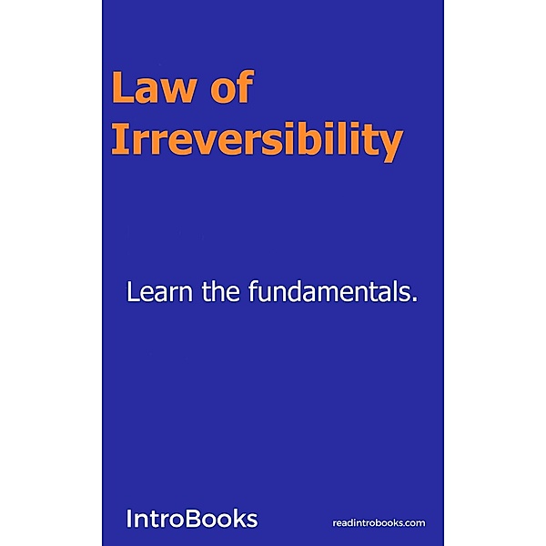 Law of Irreversibility, Introbooks