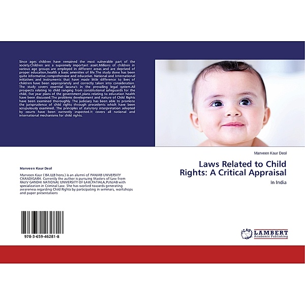 Laws Related to Child Rights: A Critical Appraisal, Manveen Kaur Deol
