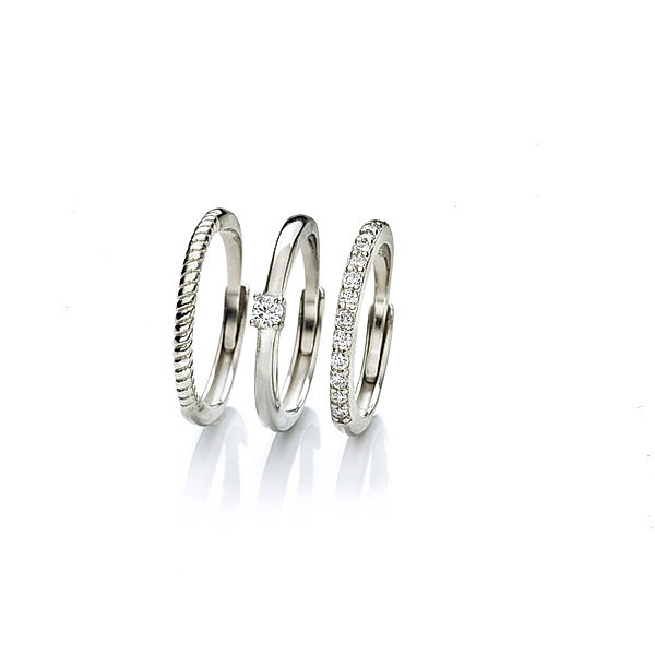 LDV Ring 3er-Set 925 Silber