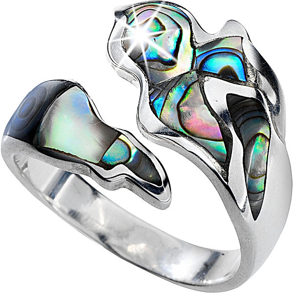 LdV Ring Noia mit Abalone, 925 Silber