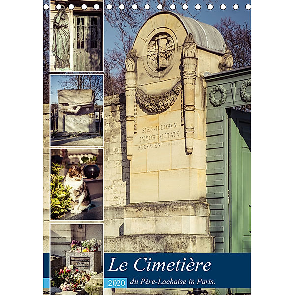 Le Cimetière du Père-Lachaise in Paris (Tischkalender 2020 DIN A5 hoch), Jürgen Creutzburg