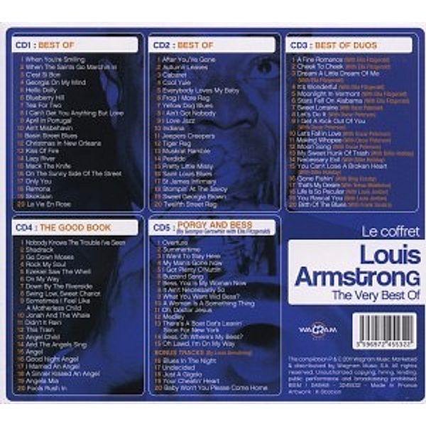 Le coffret. The Very Best Of, 5 Audio-CDs, Louis Armstrong