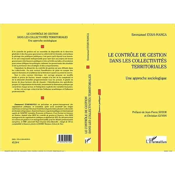 Le controle de gestion dans les collectivites territoriales / Hors-collection, Emmanuel Evah-Manga
