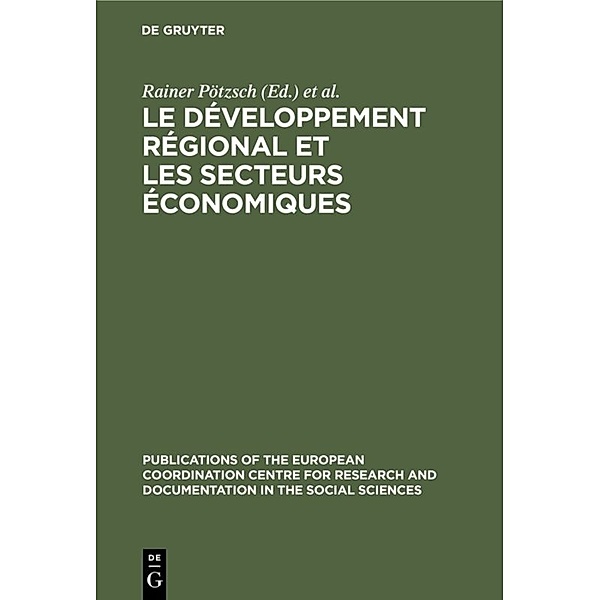 Le développement régional et les secteurs économiques