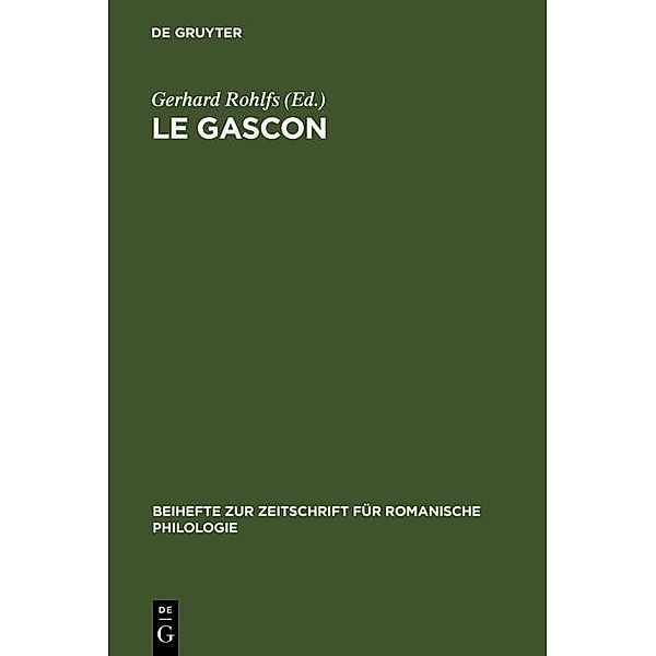 Le gascon / Beihefte zur Zeitschrift für romanische Philologie Bd.85, Gerhard Rohlfs