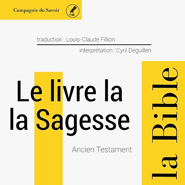 Le livre de la Sagesse, Anonymous