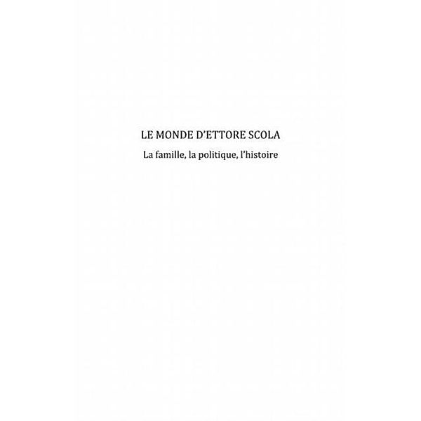 Le monde d'Ettore Scola / Hors-collection, Catherine Brunet