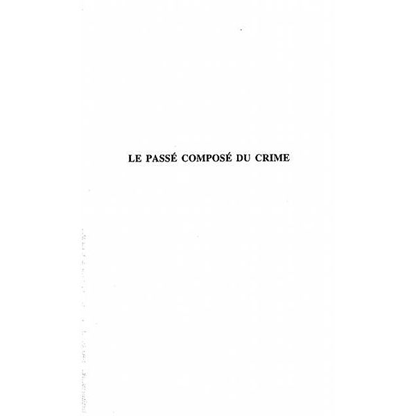 Le passe compose du crime / Hors-collection, Abel Sime