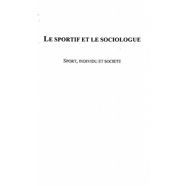 LE SPORTIF ET LE SOCIOLOGUE / Hors-collection, VESIR BOLLE DE BAL