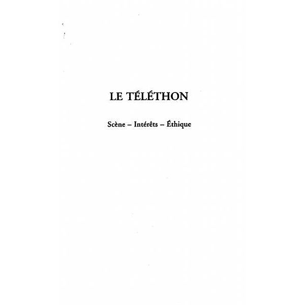 Le Telethon / Hors-collection, Jacques Walter