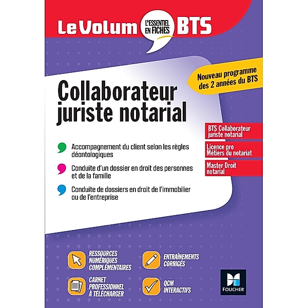 Le Volum' BTS - Collaborateur juriste notarial / Le Volum' BTS, Adel Bouzouina, Marie-Pierre Méhat-Legay