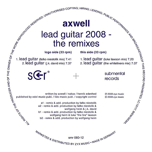 Lead Guitar 2008-The Remixes, Axwell