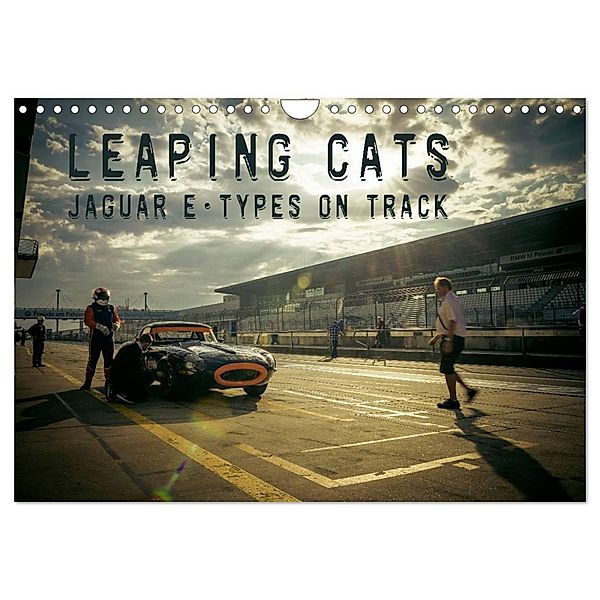 Leaping Cats - Jaguar E-Types on Track (Wandkalender 2024 DIN A4 quer), CALVENDO Monatskalender, Johann Hinrichs