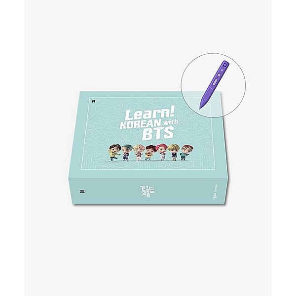 Learn! KOREAN With BTS | 4-Book Set | With Motipen | Korean Learning for Basic Learners | With Korean Keyboard Stickers, m. 1 Audio, m. 1 Beilage, 2 Teile
