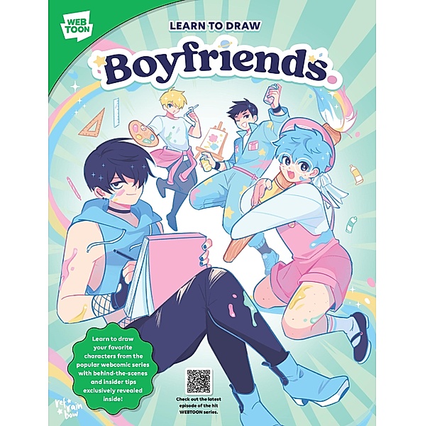 Learn to Draw Boyfriends. / WEBTOON, Refrainbow, Webtoon Entertainment, Walter Foster Creative Team