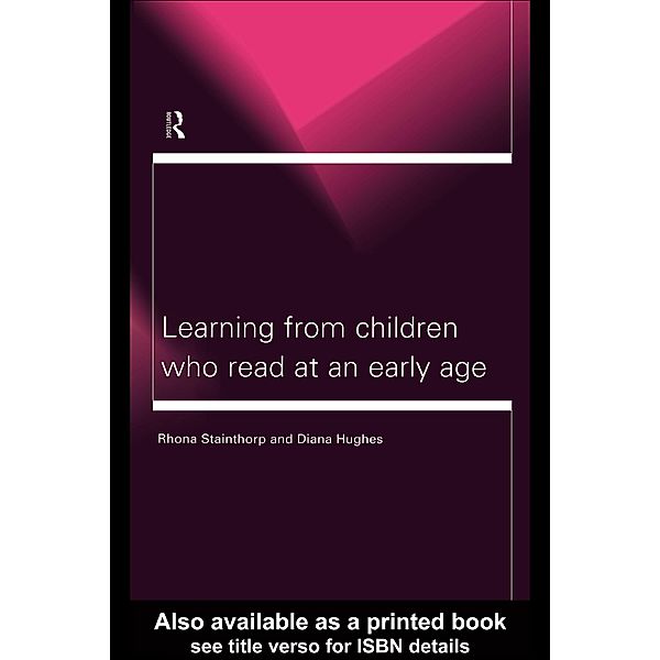 Learning From Children Who Read at an Early Age, Diana Hughes, Rhona Stainthorp