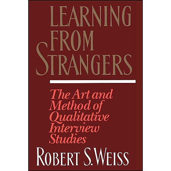 Learning From Strangers, Robert S. Weiss