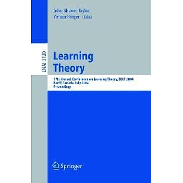 Learning Theory / Lecture Notes in Computer Science Bd.3120