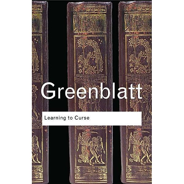 Learning to Curse, Stephen Greenblatt