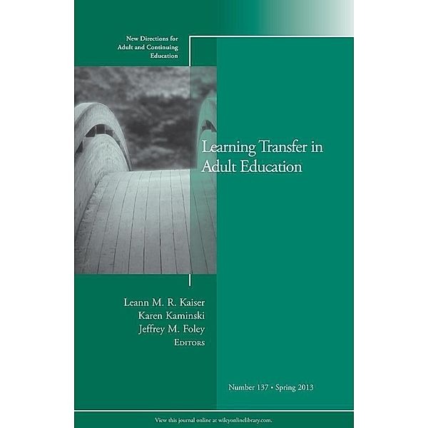 Learning Transfer in Adult Education