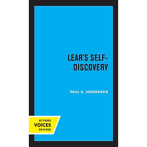 Lear's Self-Discovery, Paul A. Jorgensen