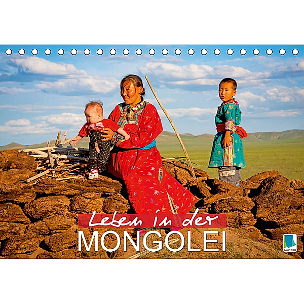 Leben in der Mongolei (Tischkalender 2019 DIN A5 quer), CALVENDO