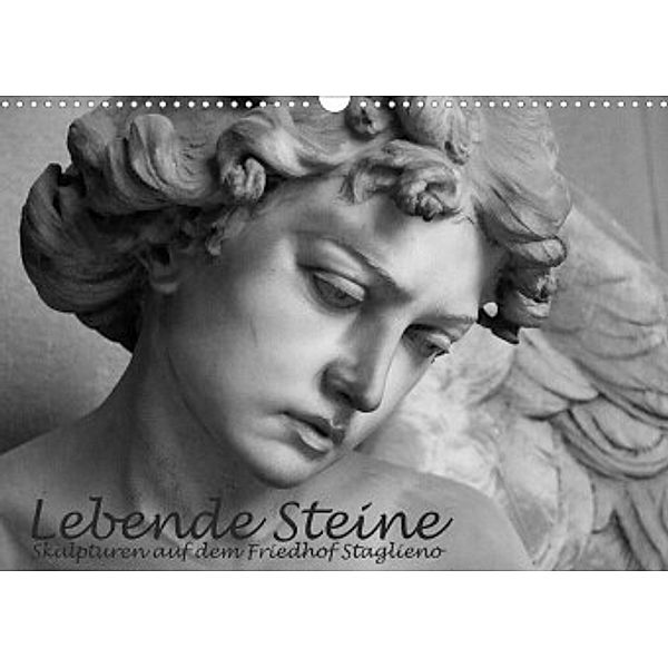 Lebende Steine - Skulpturen auf dem Friedhof Staglieno (Wandkalender 2022 DIN A3 quer), Antje Kügler
