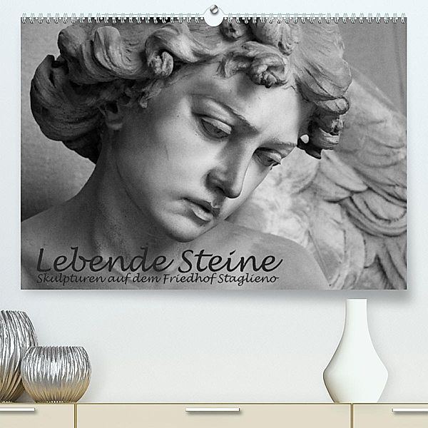 Lebende Steine - Skulpturen auf dem Friedhof Staglieno (Premium, hochwertiger DIN A2 Wandkalender 2023, Kunstdruck in Ho, Antje Kügler