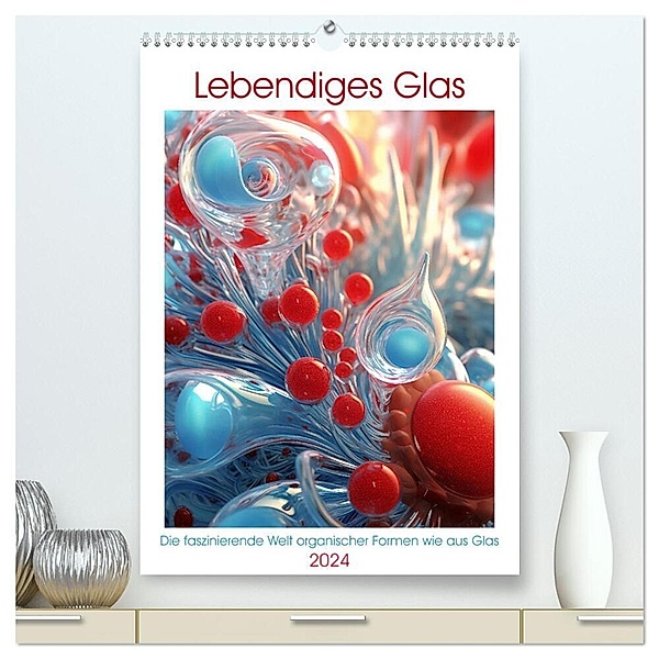Lebendigs Glas (hochwertiger Premium Wandkalender 2024 DIN A2 hoch), Kunstdruck in Hochglanz, Kerstin Waurick