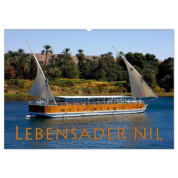 Lebensader Nil (Wandkalender 2024 DIN A2 quer), CALVENDO Monatskalender, Happyroger