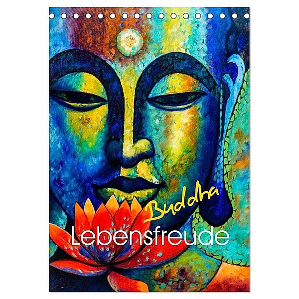 Lebensfreude Buddha (Tischkalender 2024 DIN A5 hoch), CALVENDO Monatskalender, Wilfried W. Voßen Herzog von Laar am Rhein