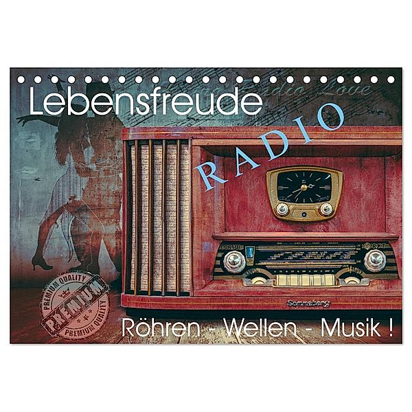 Lebensfreude Radio (Tischkalender 2024 DIN A5 quer), CALVENDO Monatskalender, Wilfried W. Voßen Herzog von Laar am Rhein