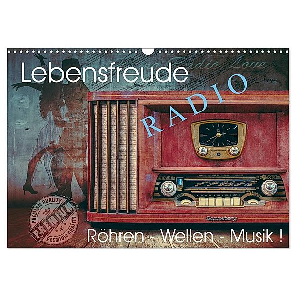 Lebensfreude Radio (Wandkalender 2024 DIN A3 quer), CALVENDO Monatskalender, Wilfried W. Vossen Herzog von Laar am Rhein