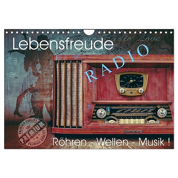 Lebensfreude Radio (Wandkalender 2024 DIN A4 quer), CALVENDO Monatskalender, Wilfried W. Vossen Herzog von Laar am Rhein